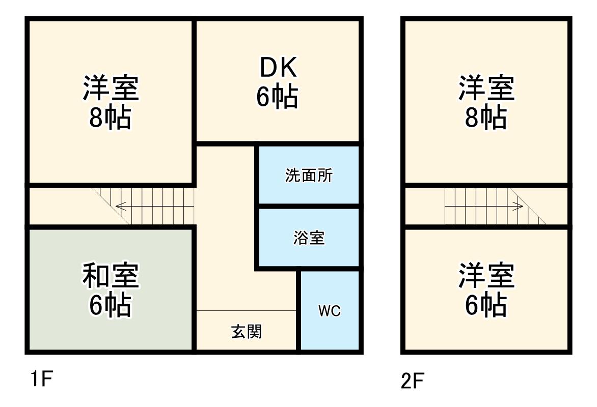 小田急電鉄小田原線 渋沢駅 徒歩19分 2階建 築56年(4DK)の間取り写真
