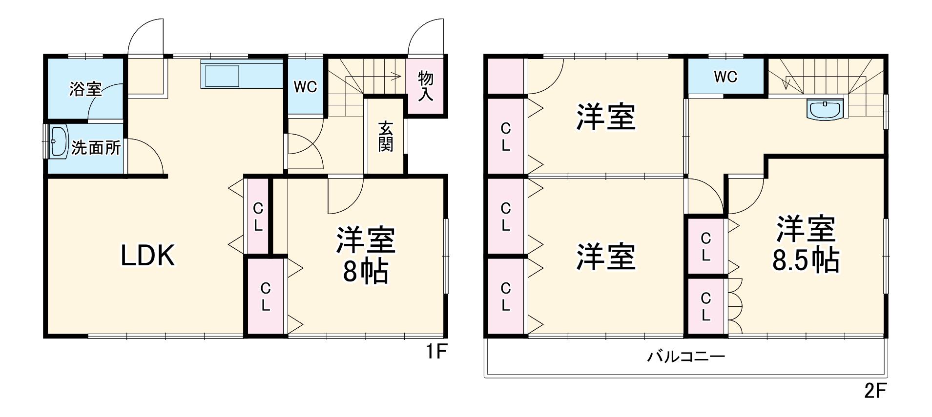 東海道本線 垂井駅 徒歩23分 2階建 築58年