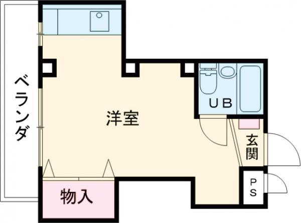 関口ビル(ワンルーム/3階)の間取り写真