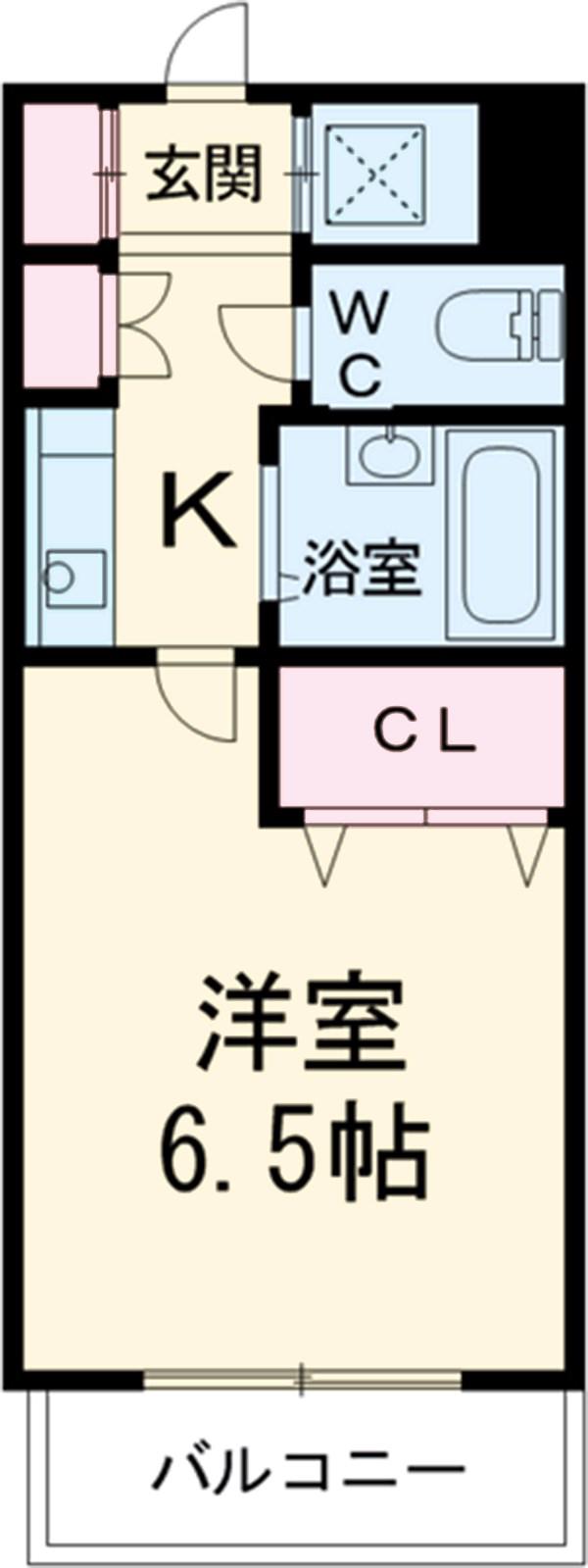 セントラルパークハイツ(1K/1階)の間取り写真