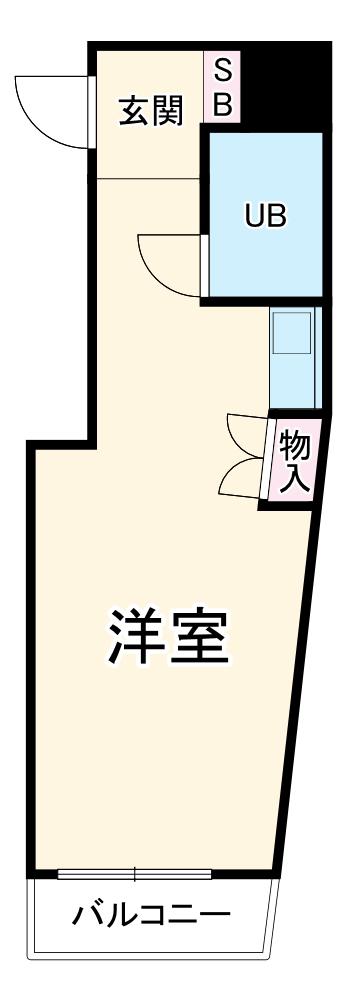 NK熱田(ワンルーム/1階)の間取り写真