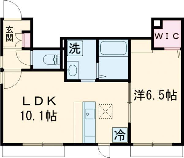 G FOREST 1(1LDK/1階)の間取り写真