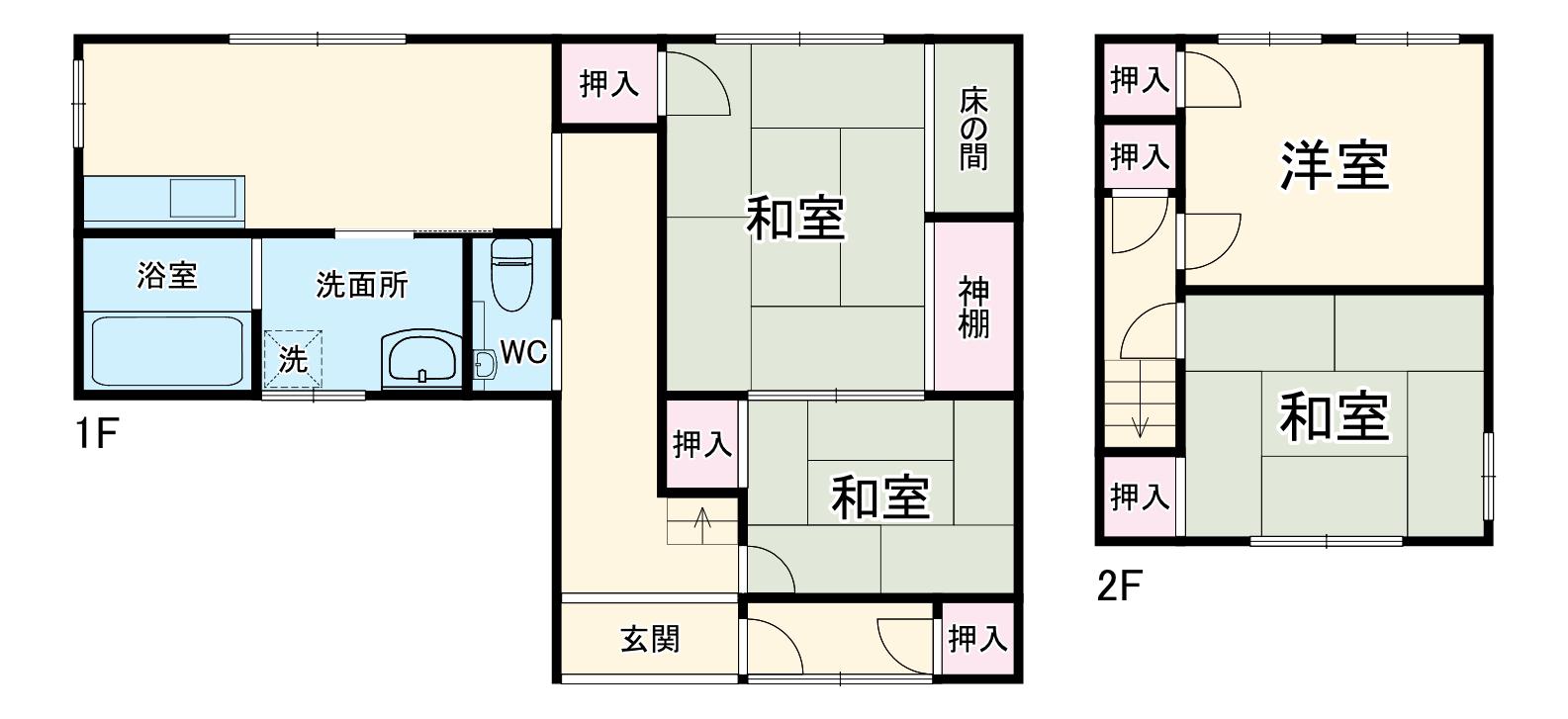 東海道本線 袋井駅 徒歩8分 2階建 築54年