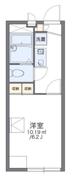 レオパレスビューテラス東町(1K/2階)の間取り写真
