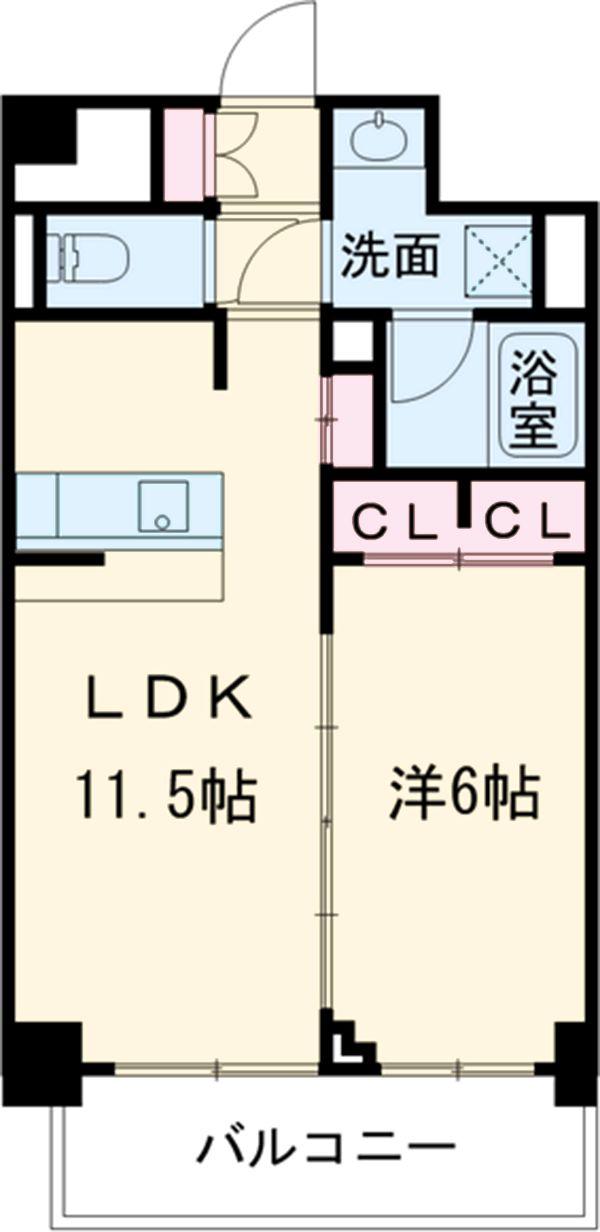 ノアズ アーク(1LDK/3階)の間取り写真