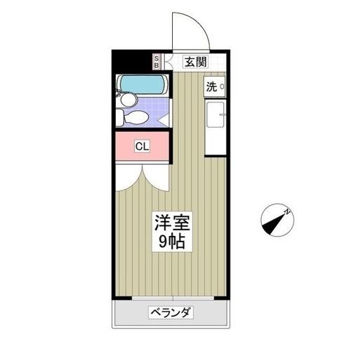 アネックス和総(ワンルーム/3階)の間取り写真