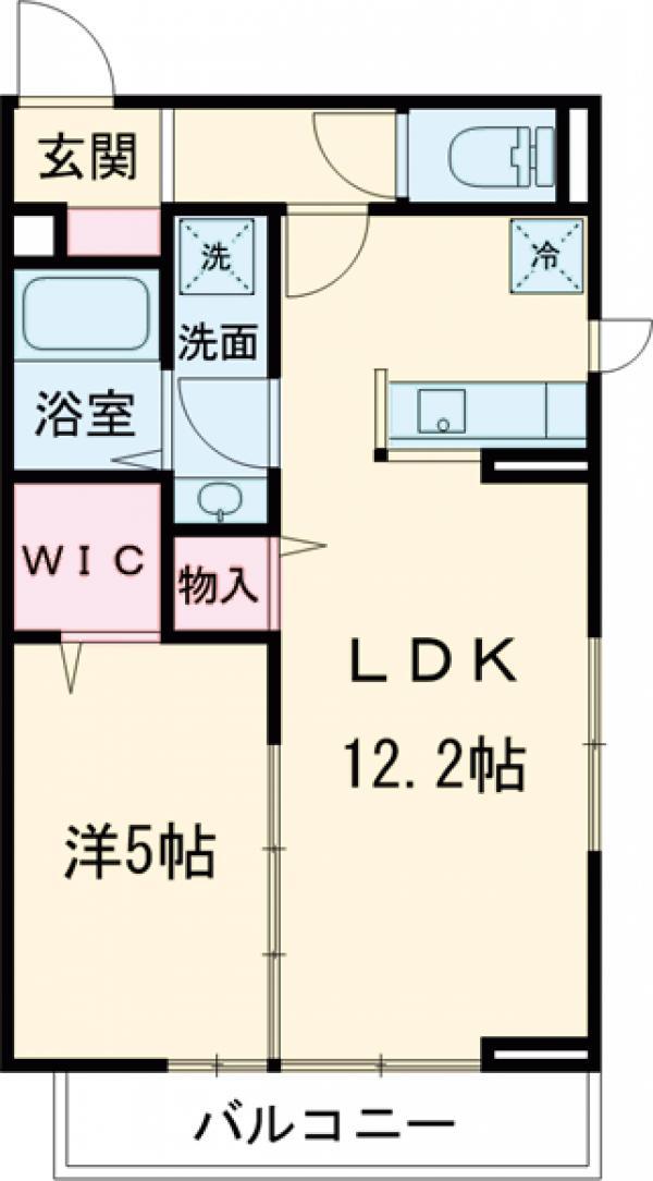 レグルス(1LDK/2階)の間取り写真