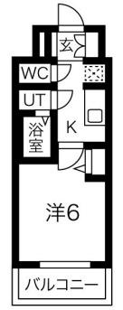 ファステート難波ヴィラント(1K/4階)の間取り写真
