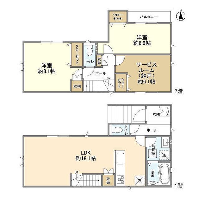 総武本線 四街道駅 徒歩23分 2階建 築1年