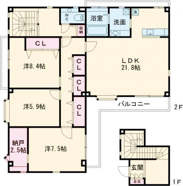 西武鉄道新宿線 上石神井駅 徒歩12分 2階建 築32年