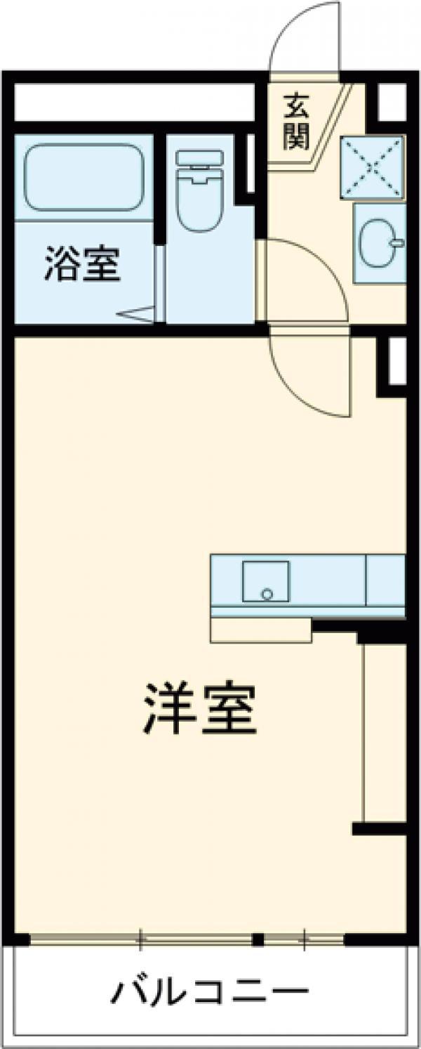 VISTA上水戸(ワンルーム/4階)の間取り写真