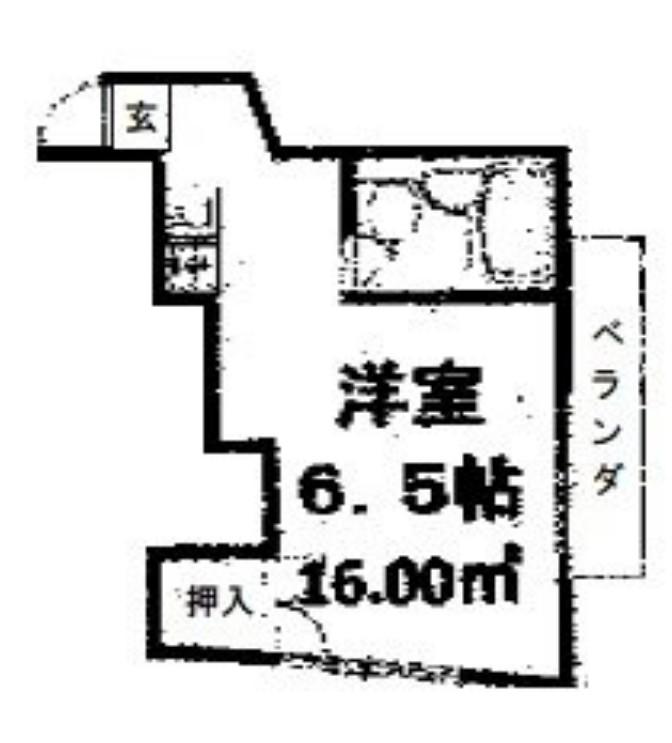 パールハイツ(ワンルーム/2階)の間取り写真