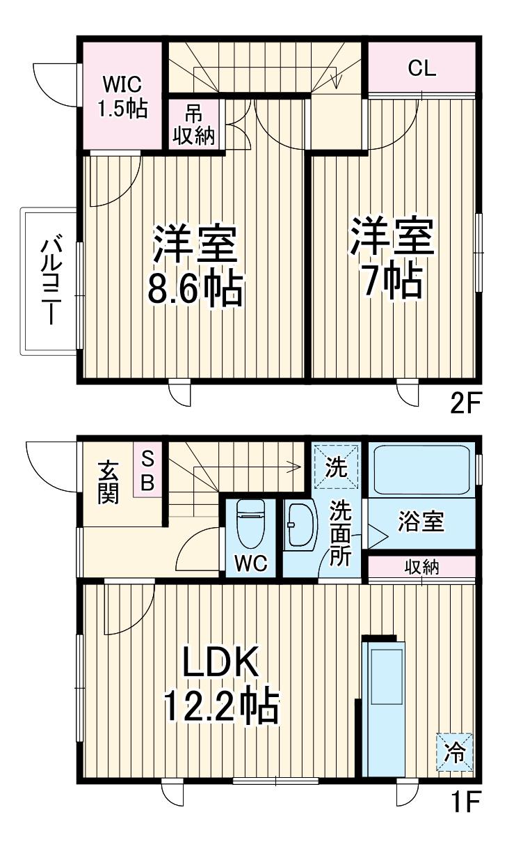 ガーデンテラス(2LDK)の間取り写真