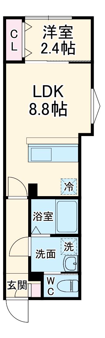 KEIAI RESIDENCE 宮原Ⅱ(1LDK/1階)の間取り写真