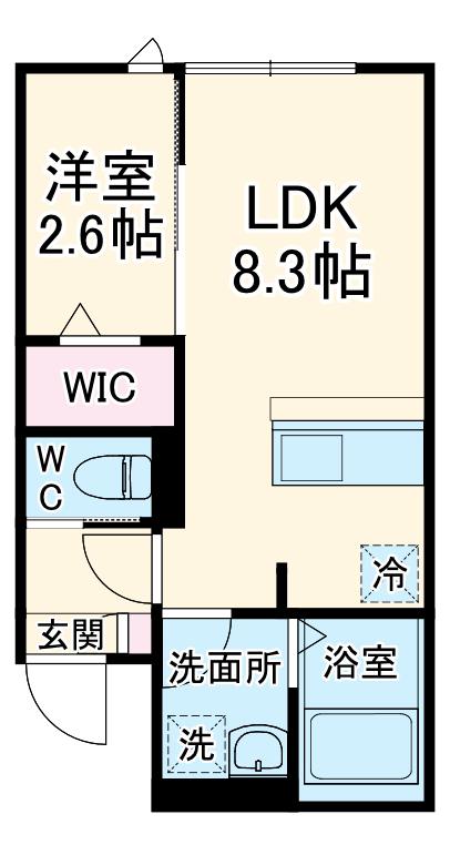 KEIAI RESIDENCE 宮原Ⅱ(1LDK/1階)の間取り写真