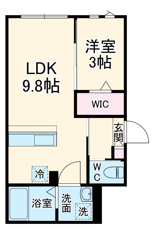 KEIAI RESIDENCE 西大宮Ⅱ(1LDK/1階)の間取り写真