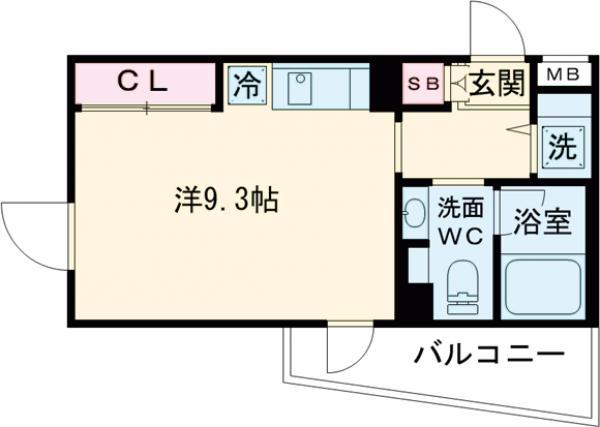 Nコート久我山(ワンルーム/2階)の間取り写真