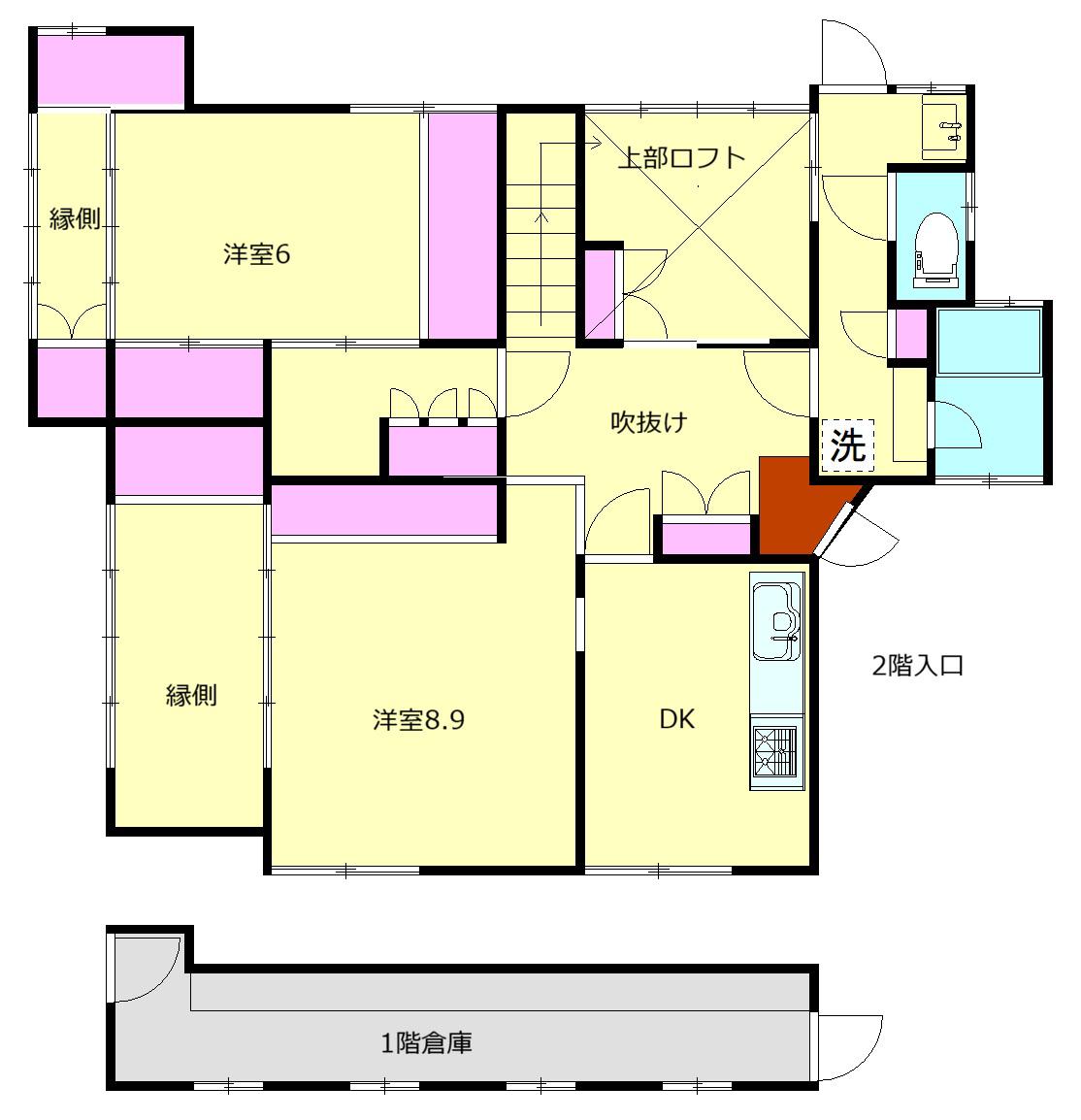 箱根登山鉄道 入生田駅 徒歩5分 2階建 築54年