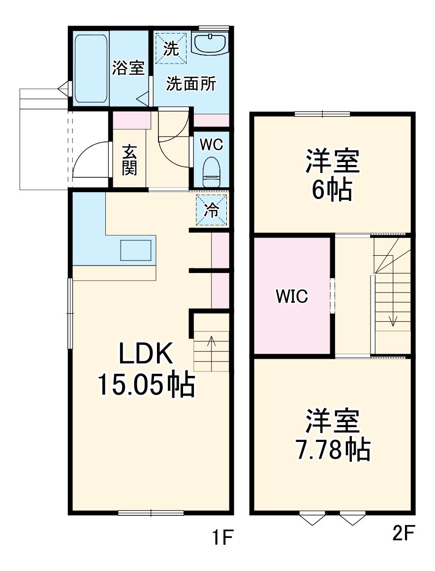 大平テラス(2LDK)の間取り写真
