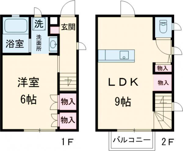 ソレイユ・ドミール(1LDK/1階)の間取り写真