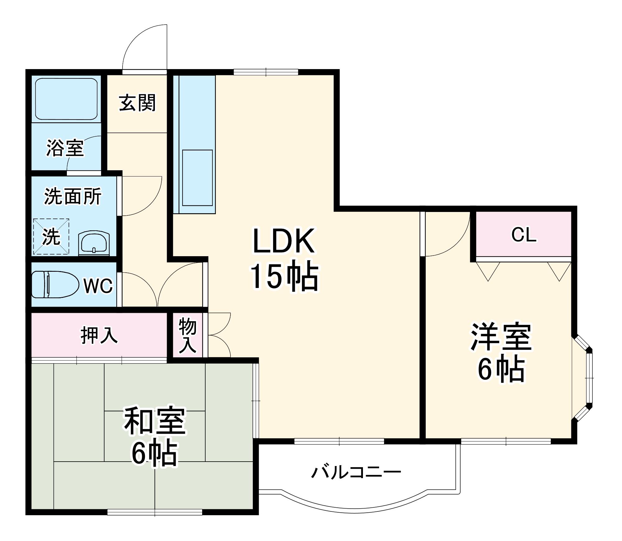 ソフィアコート(2LDK/5階)の間取り写真