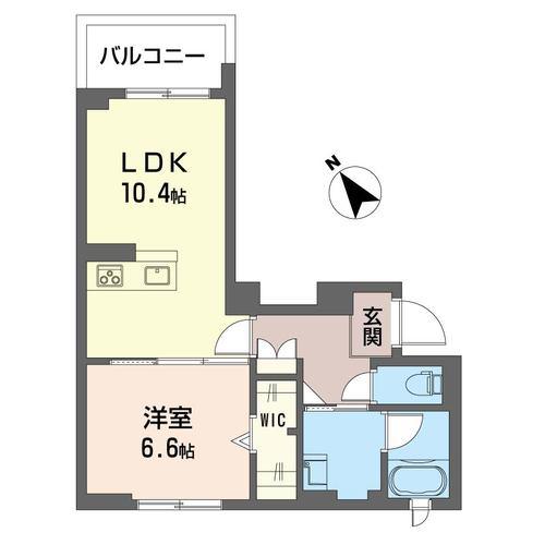 ブルームステージ(1LDK/2階)の間取り写真