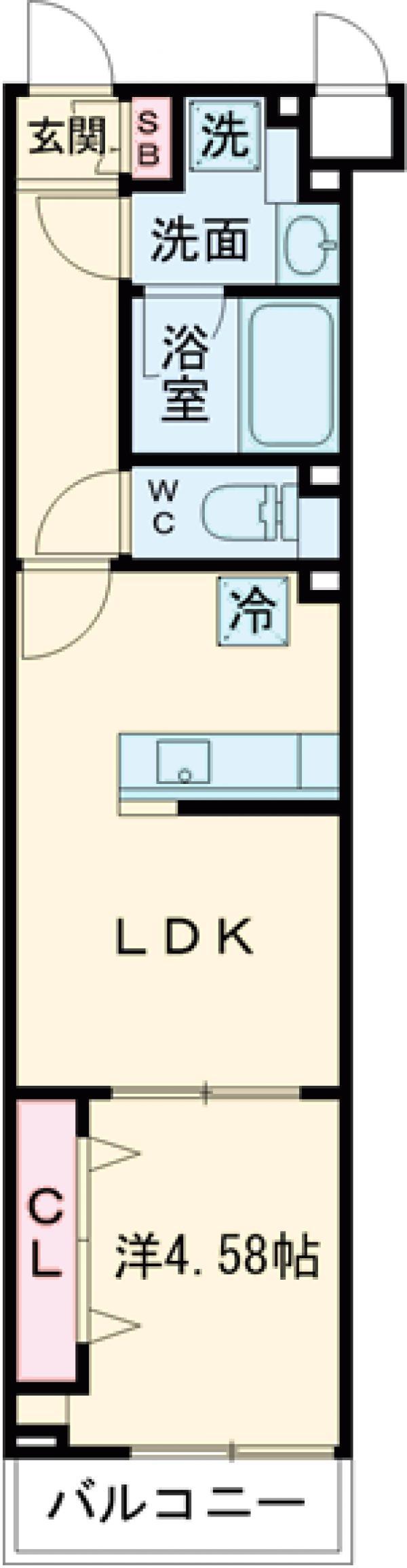 アーバンパーク成増Ⅱ(1LDK/2階)の間取り写真