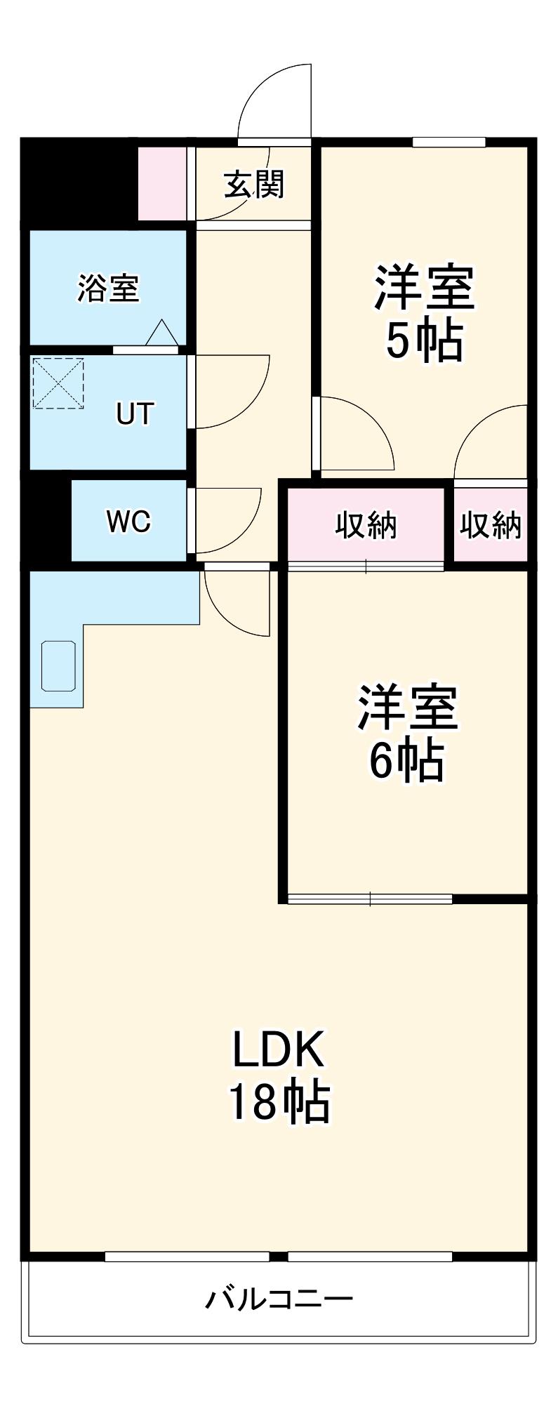STAGE S.Ⅰ(2LDK/4階)の間取り写真