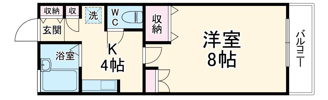 匠の我家 正家 シュトラーセ(1K/2階)の間取り写真