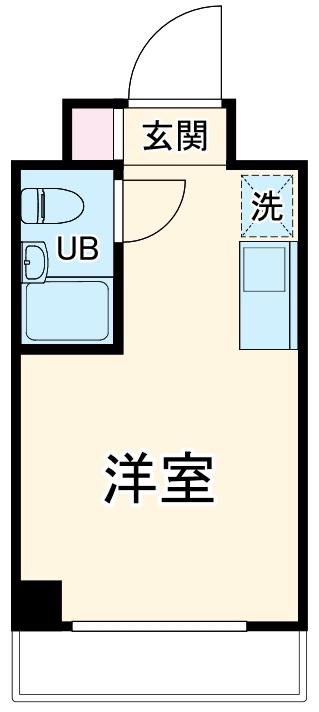 伊勢佐木町ダイカンプラザCITY2(ワンルーム/3階)の間取り写真