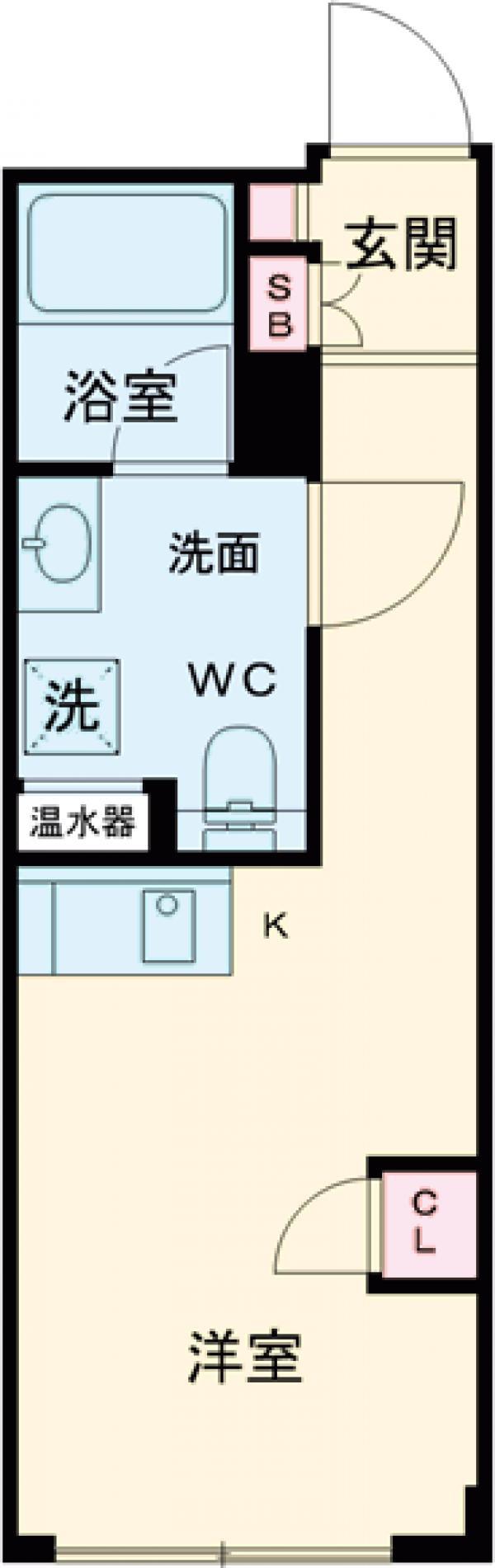 LUDENS新板橋Ⅲ(ワンルーム/3階)の間取り写真
