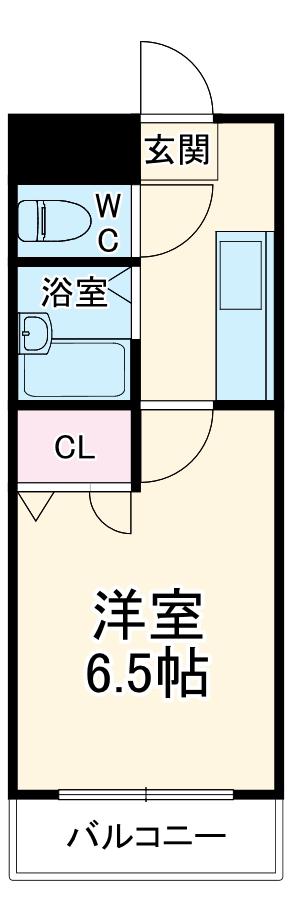 LIBERATION21(1K/3階)の間取り写真