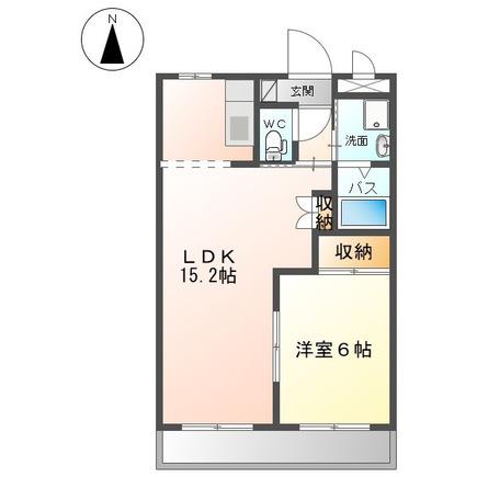 ベル・グラースT(1LDK/1階)の間取り写真