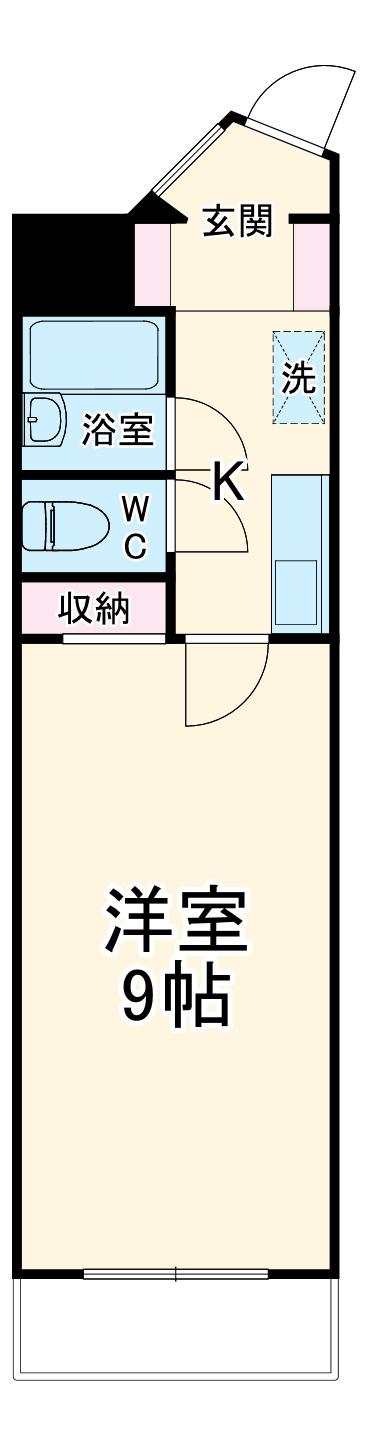 メゾン敷島(1K/2階)の間取り写真