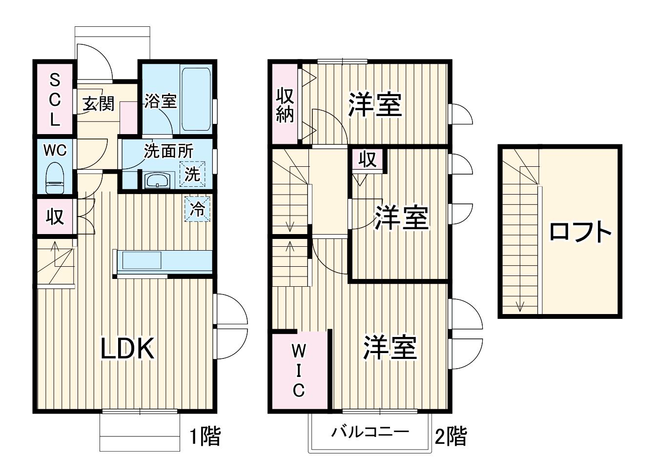 Blanc　Ange(3LDK)の間取り写真