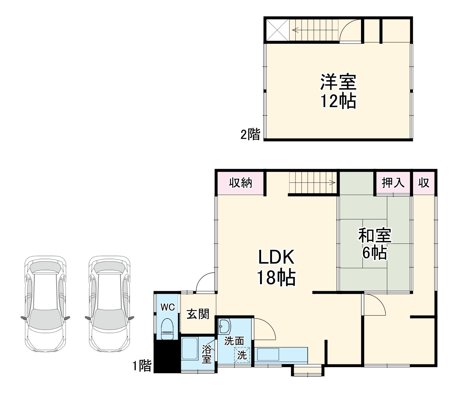 名鉄名古屋本線 国府駅(愛知) 徒歩14分 2階建 築65年