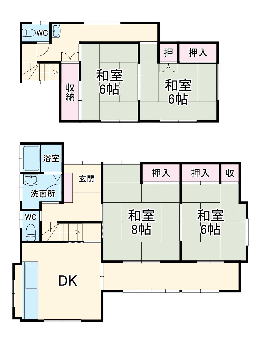 小田急電鉄江ノ島線 長後駅 徒歩6分 2階建 築41年