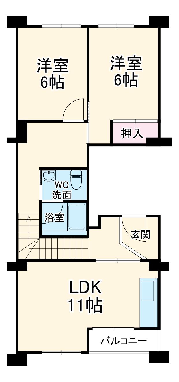中津リバーサイドコーポC棟