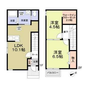 GLORIA(2LDK)の間取り写真