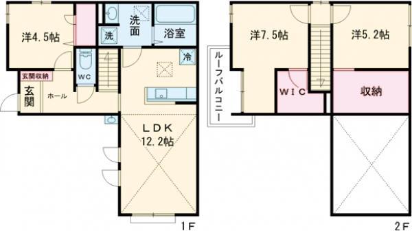 BLOOMI(3LDK/1階)の間取り写真
