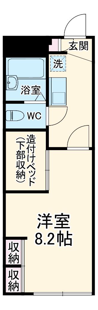 レオパレスTANGARYO(1K/2階)の間取り写真