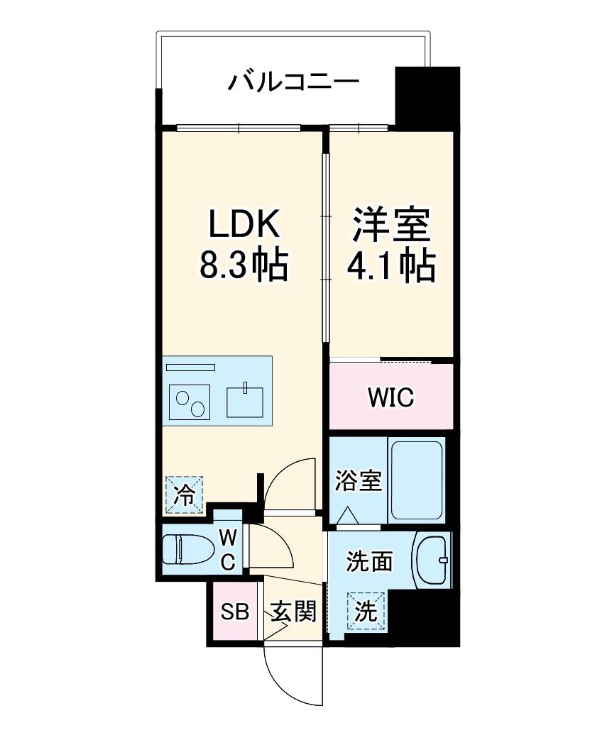 アドバンス北大阪アルタノ(1LDK/3階)の間取り写真