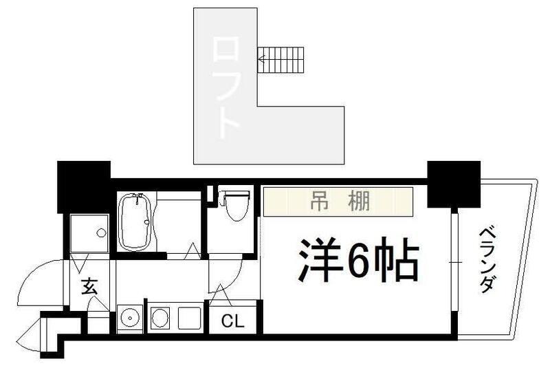 エステムコート新大阪Ⅲステーションプラザ(1K/6階)の間取り写真