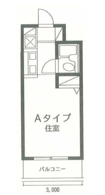 ティーアンドイー羽根木(1K/2階)の間取り写真