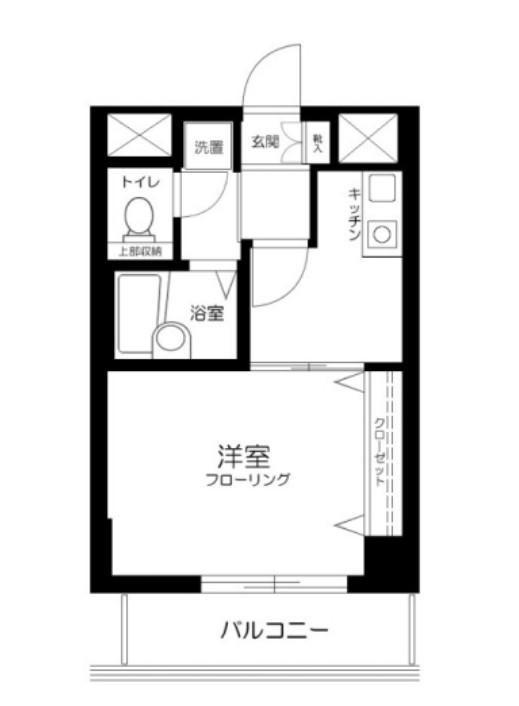 エルサンタフェ渋谷(1K/4階)の間取り写真