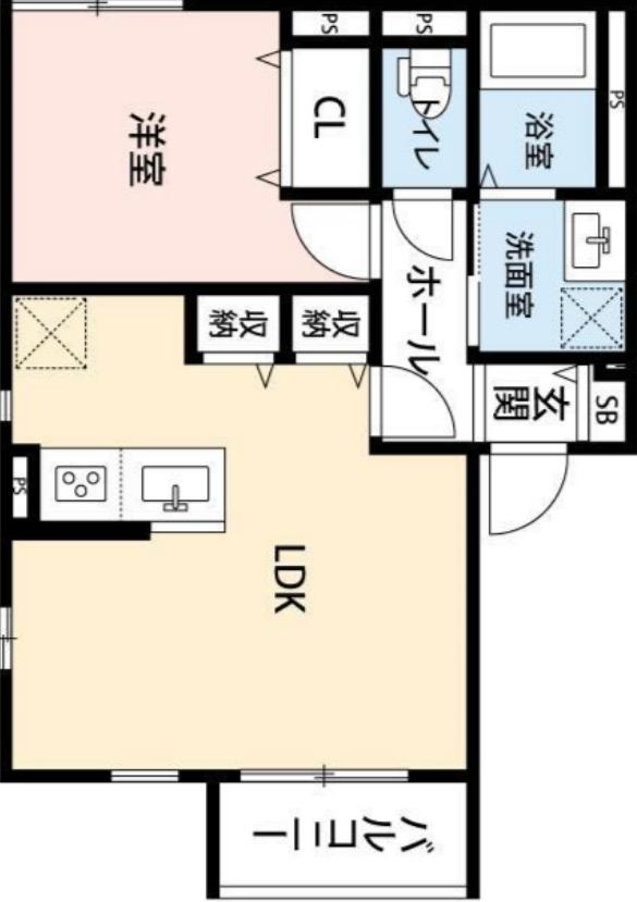 東急新横浜線 新綱島駅 徒歩29分 3階建 新築(1LDK)の間取り写真