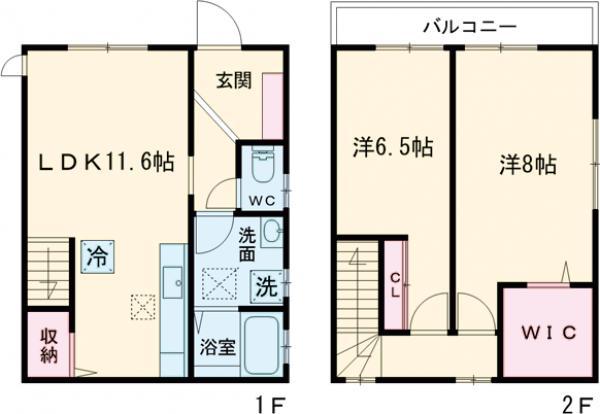ALIVIO(2LDK/1階)の間取り写真