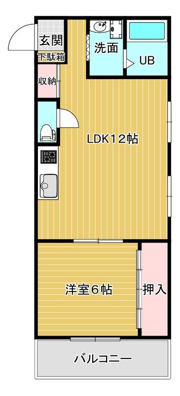 ユニーブル新大阪(1LDK/10階)の間取り写真