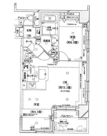 ロワール関内エナジス(1LDK/7階)の間取り写真