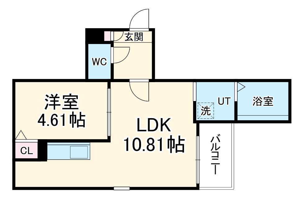 JACK NANYOⅡ(1LDK/1階)の間取り写真